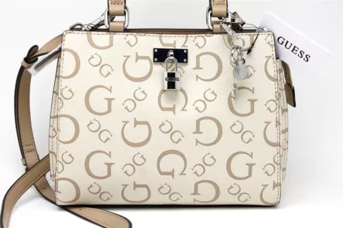 Cartera Bandolera Beige con Marron - Guess